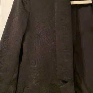 Black Blazer w. Shiny Black “Stenciled” Design